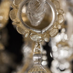 details of a murano glass chandelier