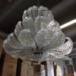 Light sculptures: Murano glass lamp Naga