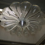 Light sculptures: Murano glass lamp Naga