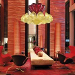 Light sculptures: Murano glass lamp Naga