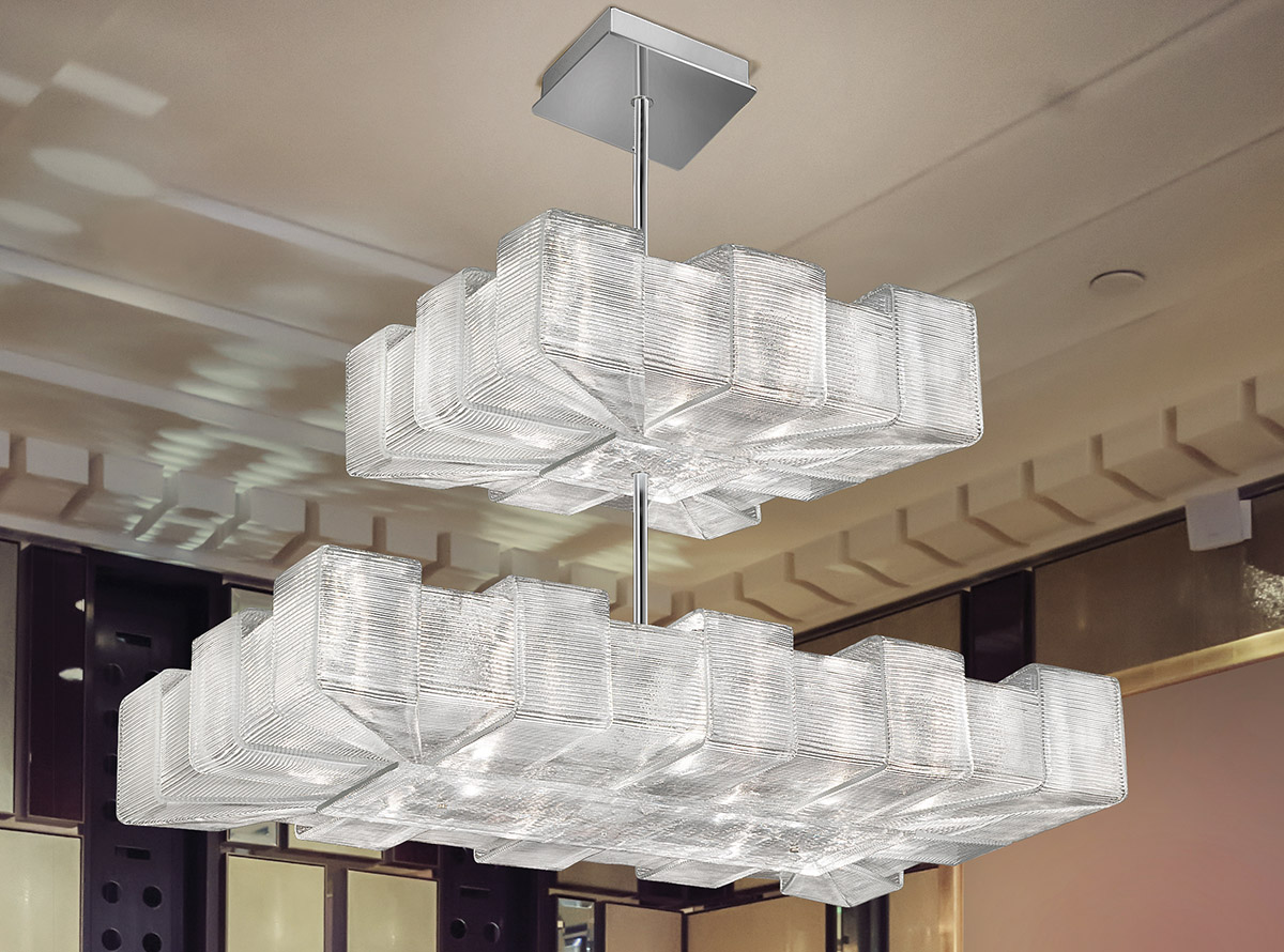 Italian glass chandelier-1335-S