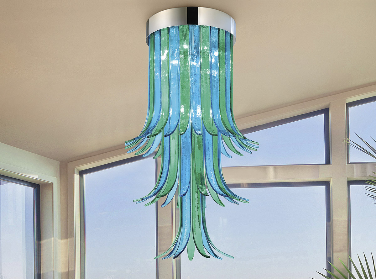 Venetian glass chandelier-sciabole2_1810p