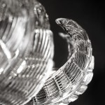 Light sculptures: Murano glass lamp Naga