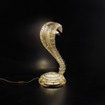 Light sculptures: Murano glass lamp Naga