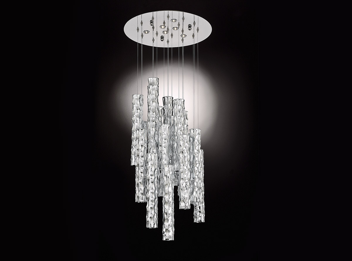 3700-S5-20-bambu_Italian art glass chandeliers