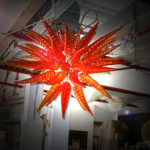 Blown glass chandelier lighting - Ghirigori