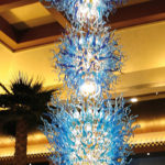 Custom hand blown glass chandelier C-E.H.F.23 - Ghirigori