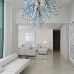 Custom blown glass chandeliers - C-E.H.F.5-6 - Ghirigori