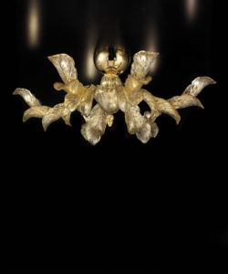 Fresco Italian glass chandelier