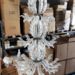 Lampadario in vetro di Murano della collezione Fresco: le fasi della creazione