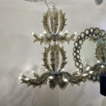 Fresco handmade Murano glass chandelier