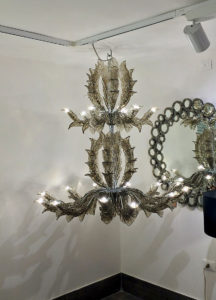Lampadario in vetro Veneziano fatto a mano della collezione Fresco: le fasi della creazione