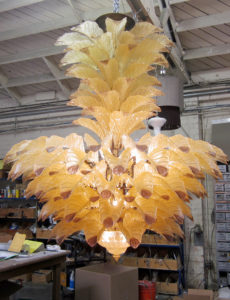 Fresco luxury handmade Murano glass chandelier