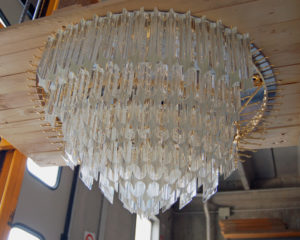 Light sculpture Murano glass