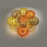 Hand blown glass light