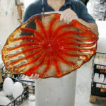 Murano glass light sculptures