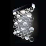 Blown glass chandelier - bolle