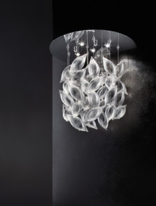 Blown glass chandelier - chicchi