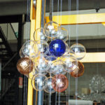 Blown glass light sculptures