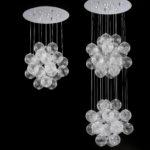 Blown glass light sculptures - bolle