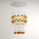 Venice glass chandelier - bolle di vetro