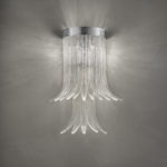Sculture di luce: lampada a parete in vetro di Murano