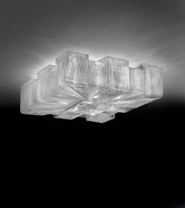 Glass chandelier