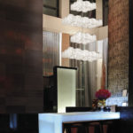 The Illuminated modern bar interior, Pattaya, Thailand